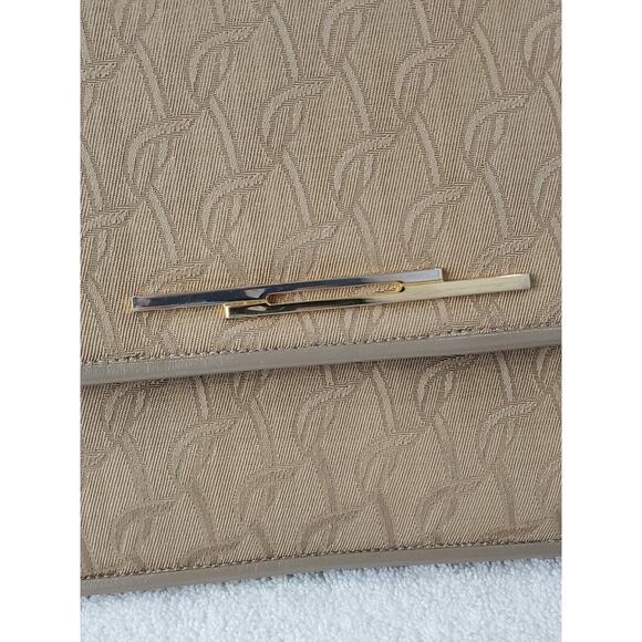 Lou Taylor Handbag Shoulder Strap Tan Leather Trim - Picture 3 of 8